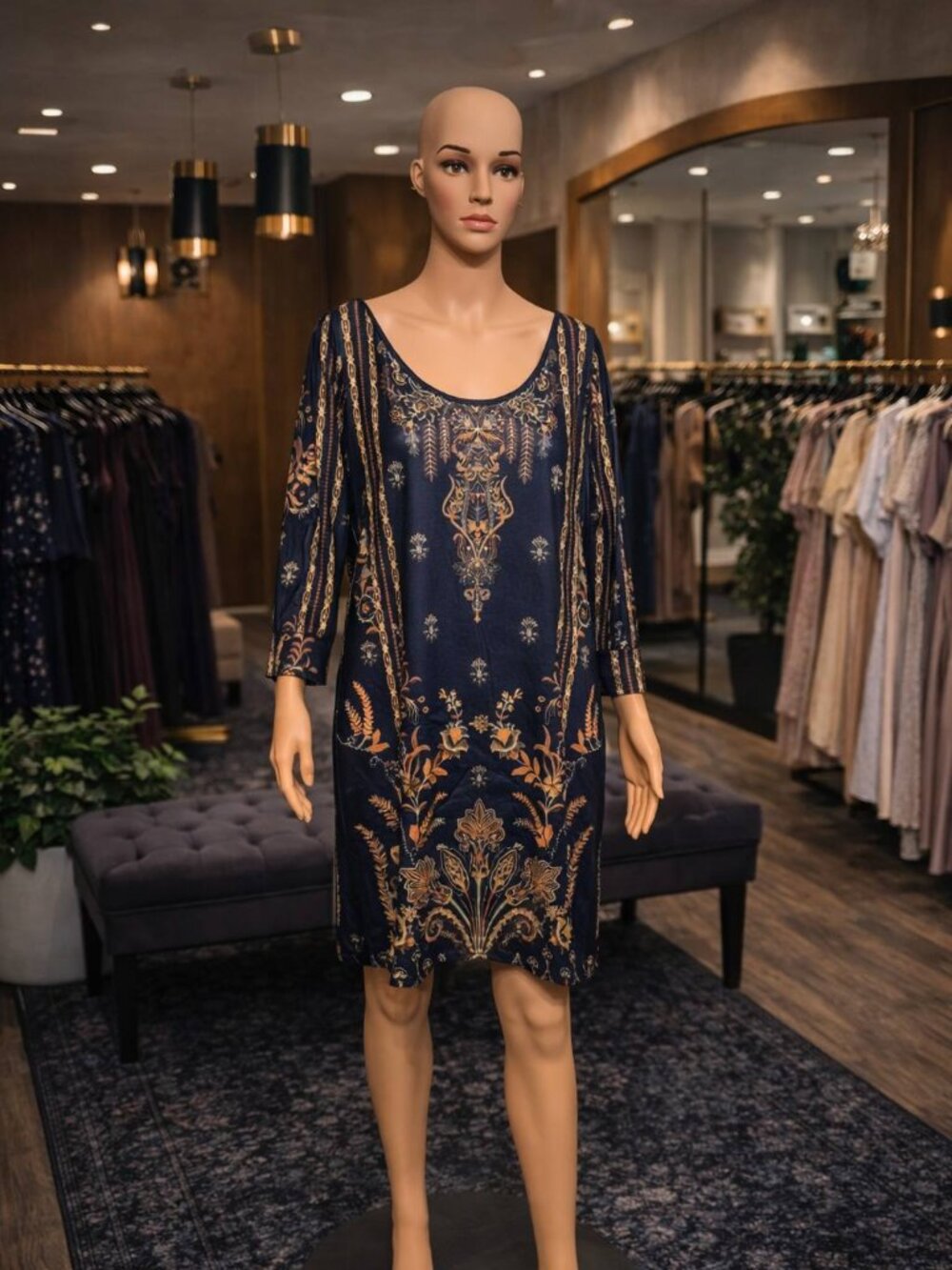 Black and Gold Dress - XL